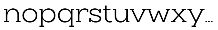 Slaab Semi Wide Semi Light Font LOWERCASE