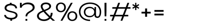 Slaab Semi Wide Font OTHER CHARS