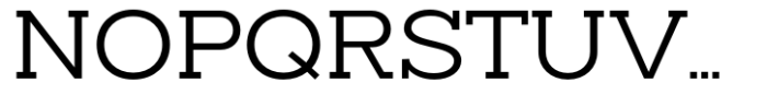 Slaab Semi Wide Font UPPERCASE
