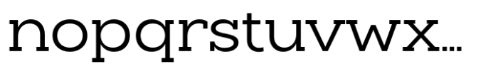 Slaab Semi Wide Font LOWERCASE