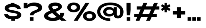 Slaab Wide Extra Bold Font OTHER CHARS