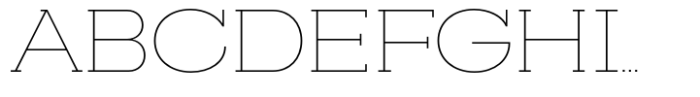 Slaab Wide Hairline Font UPPERCASE