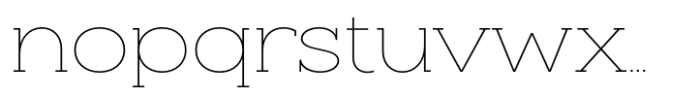 Slaab Wide Hairline Font LOWERCASE