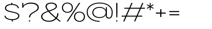 Slaab Wide Light Font OTHER CHARS