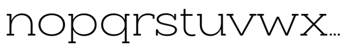 Slaab Wide Light Font LOWERCASE