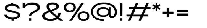 Slaab Wide Semi Bold Font OTHER CHARS