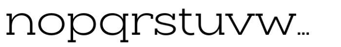 Slaab Wide Semi Light Font LOWERCASE