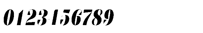 Slabdon Bold Condensed Fine Italic Font OTHER CHARS