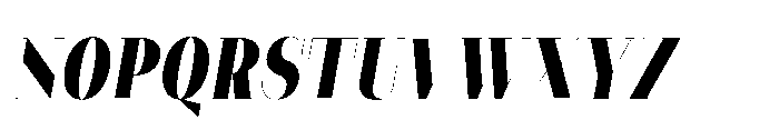 Slabdon Bold Condensed Fine Italic Font UPPERCASE