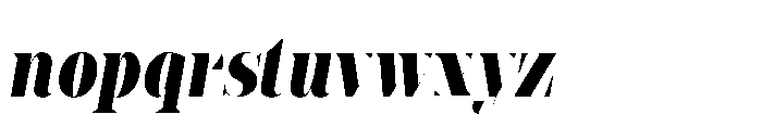 Slabdon Bold Condensed Fine Srf Italic Font LOWERCASE