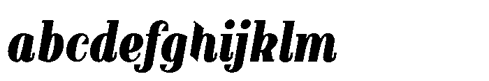 Slabdon Bold Condensed Italic FONT
