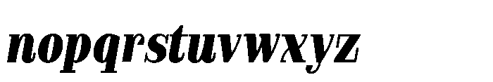 Slabdon Bold Condensed Italic Font LOWERCASE