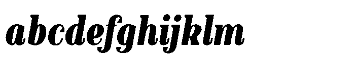 Slabdon Bold Condensed Srf Italic FONT