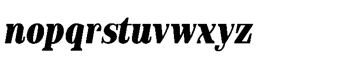 Slabdon Bold Condensed Srf Italic Font LOWERCASE