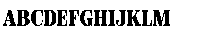 Slabdon Bold Condensed Srf Font UPPERCASE