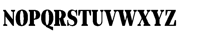 Slabdon Bold Condensed Srf Font UPPERCASE