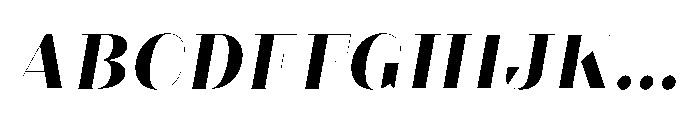 Slabdon Bold Fine Italic Font UPPERCASE