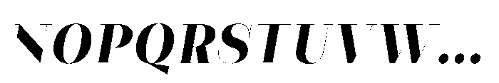 Slabdon Bold Fine Italic Font UPPERCASE