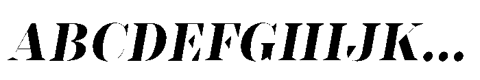 Slabdon Bold Fine Srf Italic Font UPPERCASE