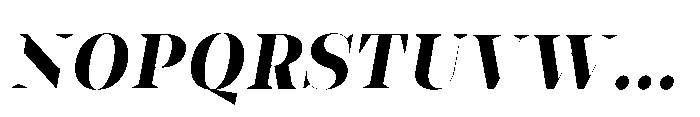 Slabdon Bold Fine Srf Italic Font UPPERCASE