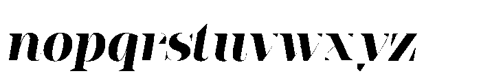 Slabdon Bold Fine Srf Italic Font LOWERCASE