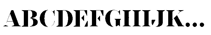 Slabdon Bold Fine Srf Font UPPERCASE