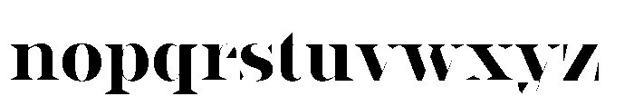 Slabdon Bold Fine Srf Font LOWERCASE