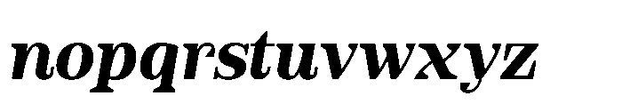 Slabdon Bold Srf Italic Font LOWERCASE