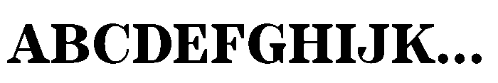 Slabdon Bold Srf Font UPPERCASE