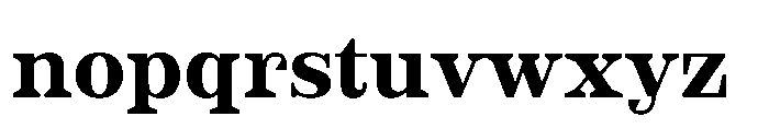 Slabdon Bold Srf Font LOWERCASE