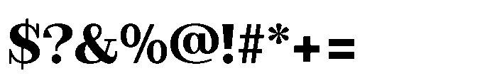 Slabdon Bold Font OTHER CHARS