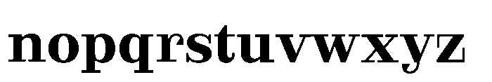 Slabdon Bold Font LOWERCASE