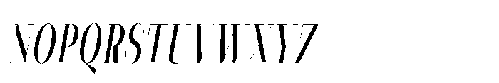 Slabdon Book Condensed Fine Italic Font UPPERCASE