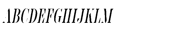 Slabdon Book Condensed Fine Srf Italic Font UPPERCASE