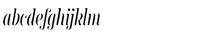 Slabdon Book Condensed Fine Srf Italic FONT
