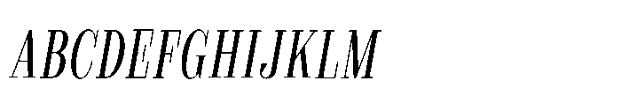 Slabdon Book Condensed Italic Font UPPERCASE
