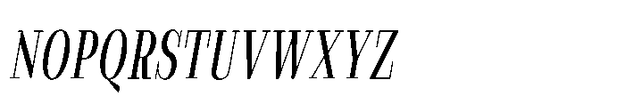 Slabdon Book Condensed Italic Font UPPERCASE
