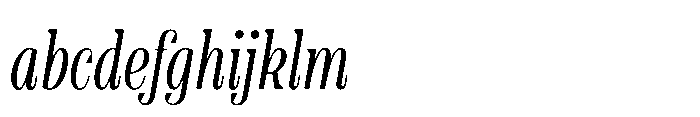 Slabdon Book Condensed Srf Italic FONT