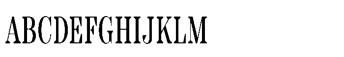 Slabdon Book Condensed Srf Font UPPERCASE
