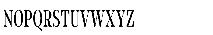 Slabdon Book Condensed Srf Font UPPERCASE