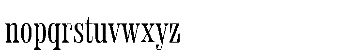 Slabdon Book Condensed Srf Font LOWERCASE