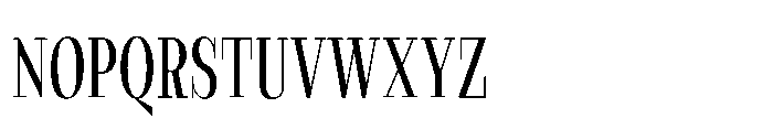 Slabdon Book Condensed Font UPPERCASE