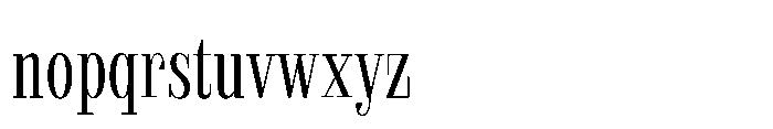 Slabdon Book Condensed Font LOWERCASE