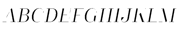 Slabdon Book Fine Italic Font UPPERCASE