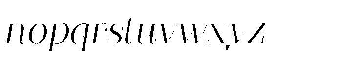 Slabdon Book Fine Italic Font LOWERCASE