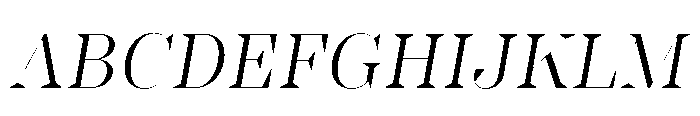 Slabdon Book Fine Srf Italic Font UPPERCASE