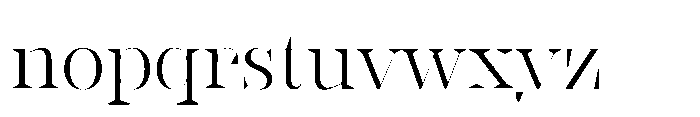 Slabdon Book Fine Srf Font LOWERCASE