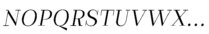 Slabdon Book Italic Font UPPERCASE