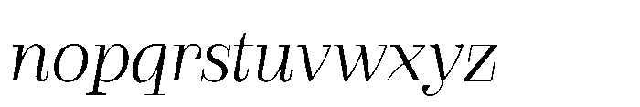 Slabdon Book Italic Font LOWERCASE