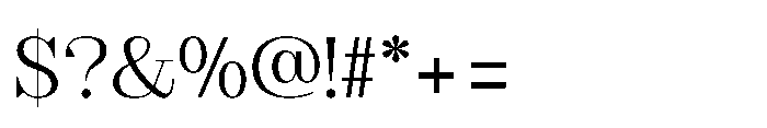 Slabdon Book Srf Font OTHER CHARS